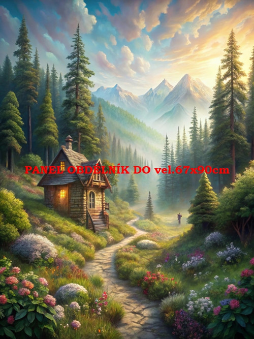 Bavlněný panel 7x10 cm