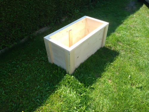 Velký vyvýšený záhon ze smrku – masiv 100x50 cm