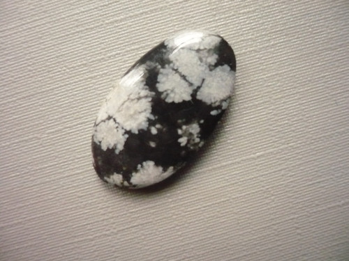 Kabošon - obsidián vločkový 23 mm, č.10f
