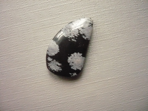 Kabošon - obsidián vločkový 22 mm, č.19f