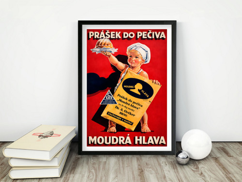 Vintage plakát Prášek do pečiva Dr. Oetker - 1935