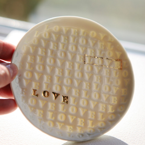 Talířek LOVE 11cm porcelán