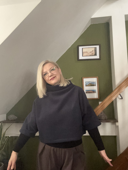 Mikina tmavomodrá