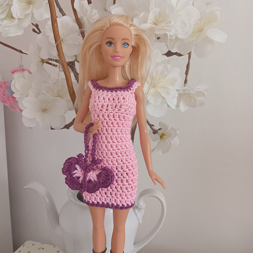 Barbie - šatičky + motýlek
