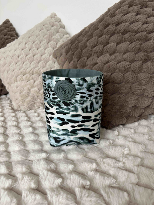 Mini úložný koš Blue Leopard