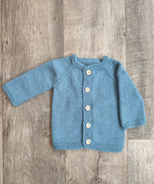 Dětský pletený svetřík, vel. 62, 0-3m