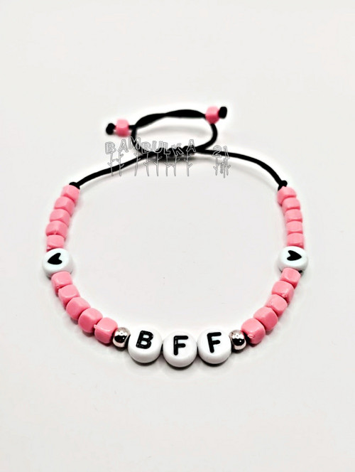 Náramek BFF, růžový