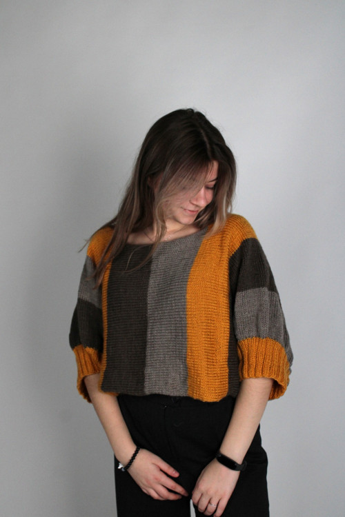 Pletený Crop Top