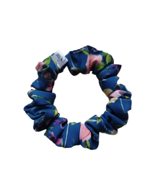 Gini HEDVÁBNÁ scrunchie S MIDNIGHT GARDEN