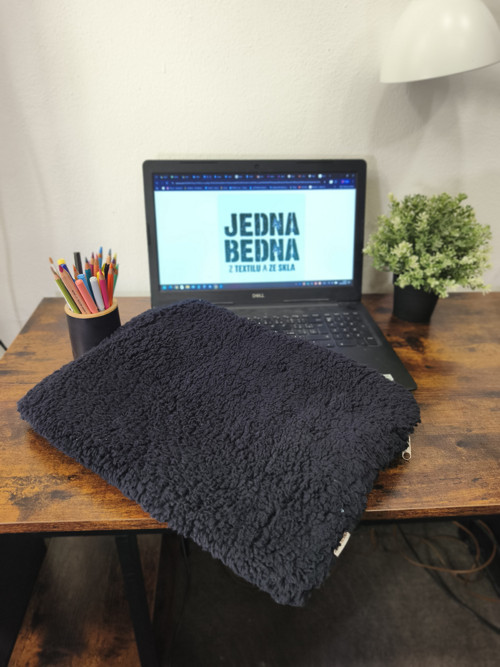 Obal na notebook TEDDY - tmavě modrý — foto 1