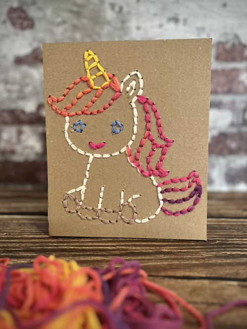 DIY vyšívání — JEDNOROŽEC