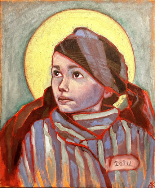 To become immortal, olej 60 x 50 cm