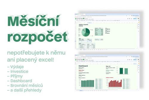 Měsíční excel rozpočet