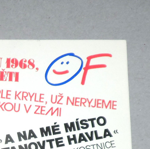 POHLEDNICE • nápisy z pražských ulic, 1989