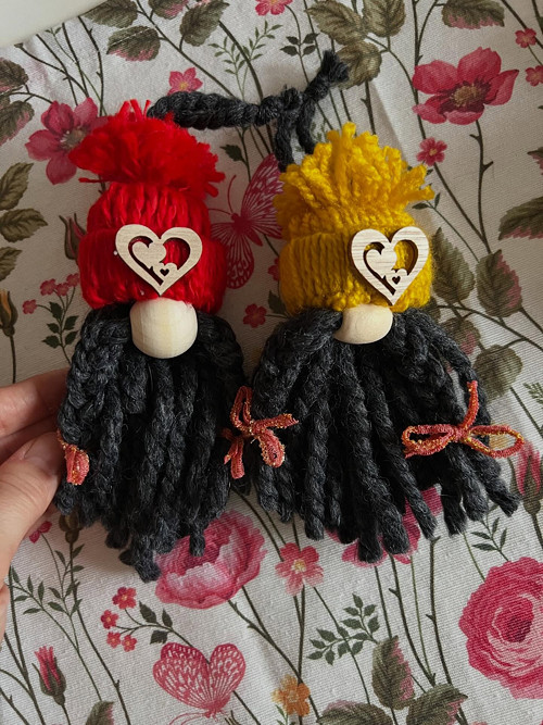 Macrame vánoční skřítek set 2 ks