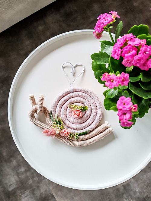 Macrame duha - Šneččí holčička — foto 1