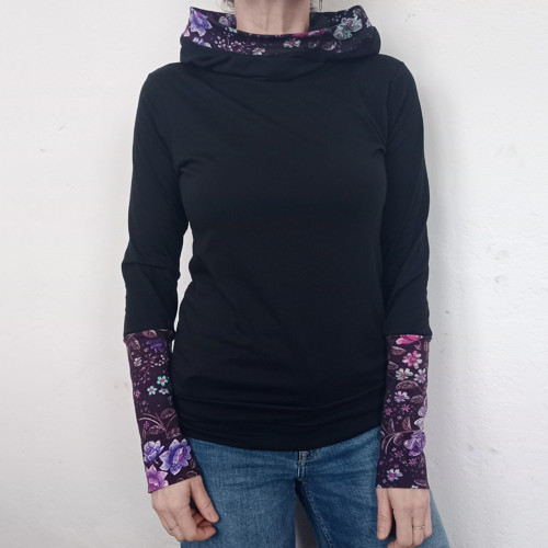 Černé s kapucí XS-XXL