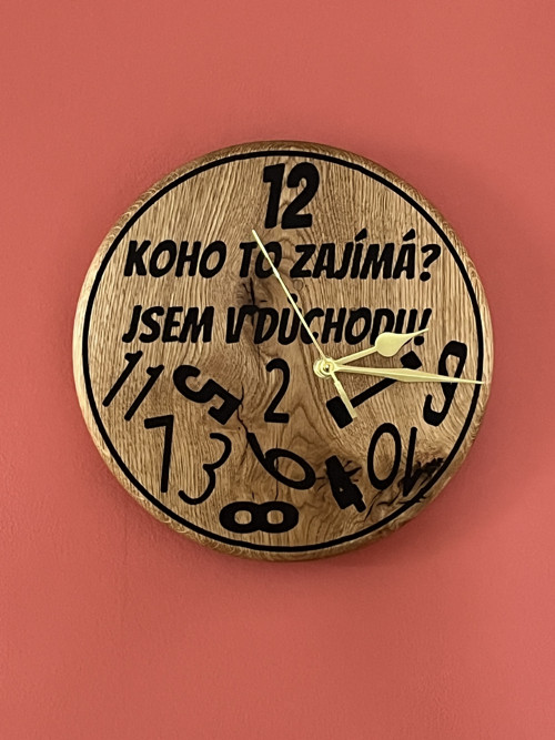Nástěnné hodiny Důchod