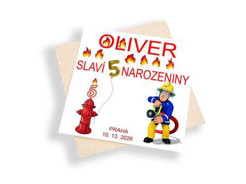 HASIČ - přání k narozeninám