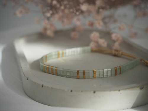 Tila Miyuki náramek 24 "Pale Light Green"