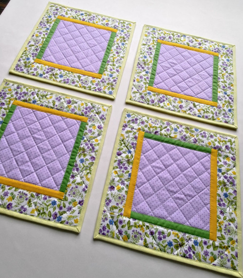 Prostírání s květinkami -Patchwork