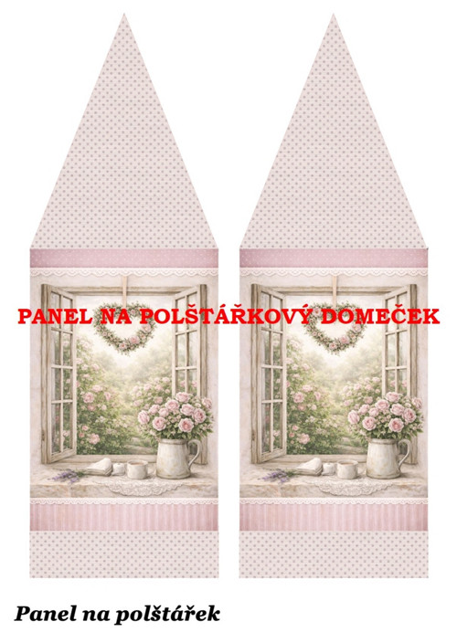 Bavlněný panel 16,2x22,4 cm - skladem — foto 1