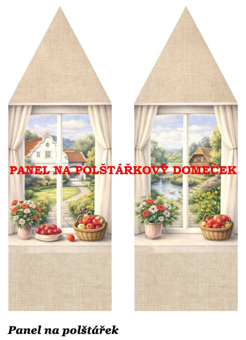 Bavlněný panel 16,2x22,4 cm - skladem — foto 1