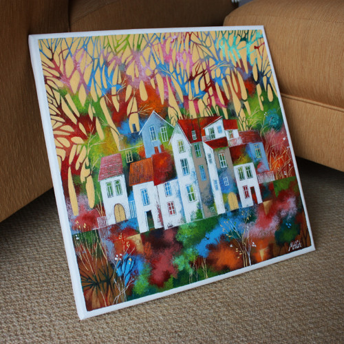 Duhový svět ... 40x40cm — foto 1