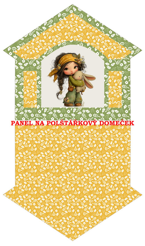 Bavlněný panel 31x53 cm - skladem