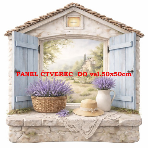 Bavlněný panel 10x10 cm - skladem — foto 1
