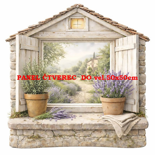 Bavlněný panel 10x10 cm - skladem — foto 1