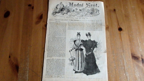 Módní svět 18. července 1893 360 Kč mínus 100 Kč