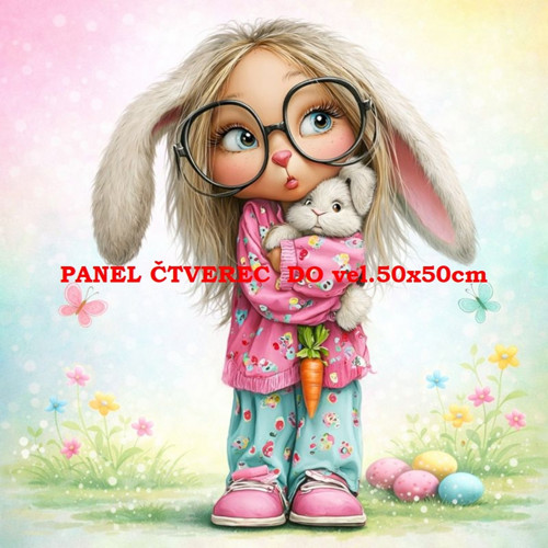 Bavlněný panel 10x10 cm - skladem
