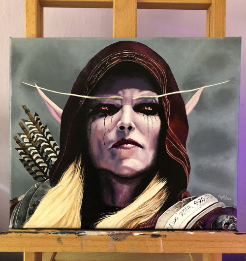 Sylvanas Windrunner - fantasy portrét