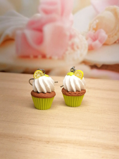 Citronkový cupcake zelený