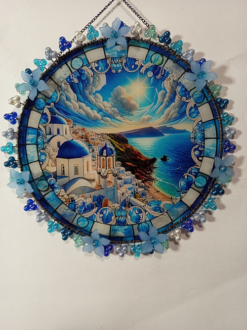 Dekorace na pověšení - Řecko, Santorini