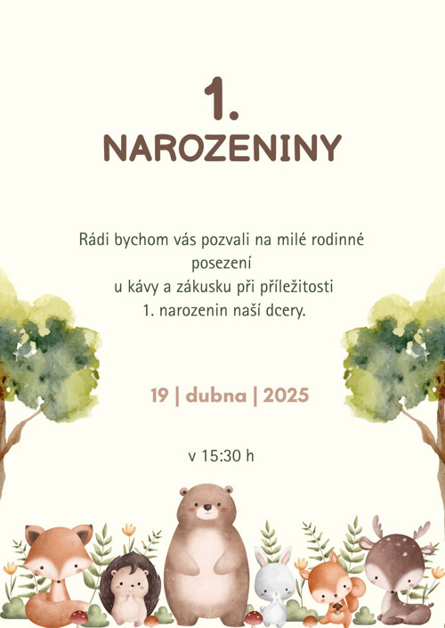 Pozvánky na oslavy a jiné příležitosti