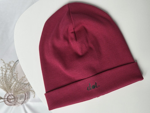 Dvouvrstvá čepice RIB - UNISEX Granatove jablko