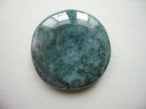 Placka - achát mechový 42 mm, č.961