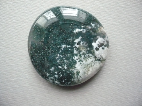 Placka - achát mechový 41 mm, č.1000 — foto 1