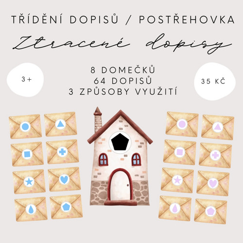 Třídění dopisů (hra na pošťáka) (PDF - tisk)