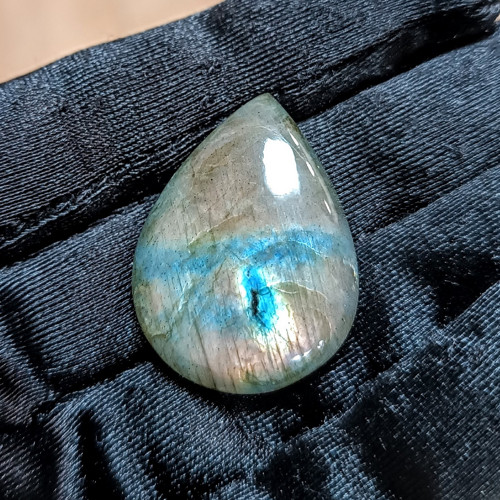 Labradorit, ID 5538, 32x24 mm - výprodej