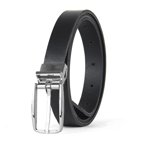 Kožený opasok s dierkami, 2.5cm, PRIMEHIDE SILVER
