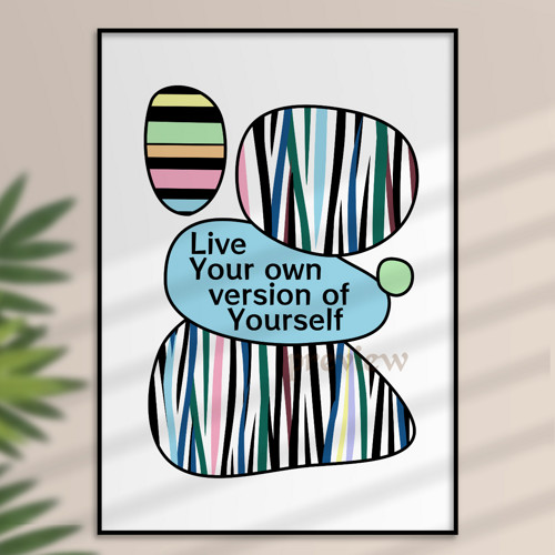 Live your own version of Yourself - zebra