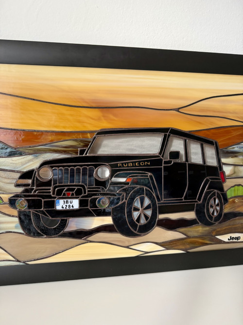 Vitráž “Jeep”