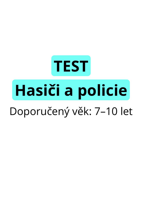 TEST - Hasiči a policie (PDF) — foto 1