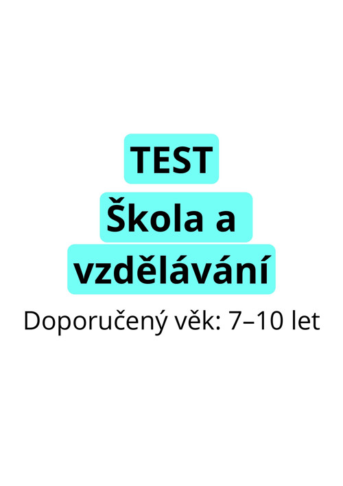 TEST - Škola a vzdělávání (PDF)