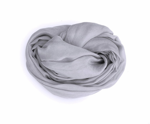 "grey" hedvábná šála, 150x40 cm