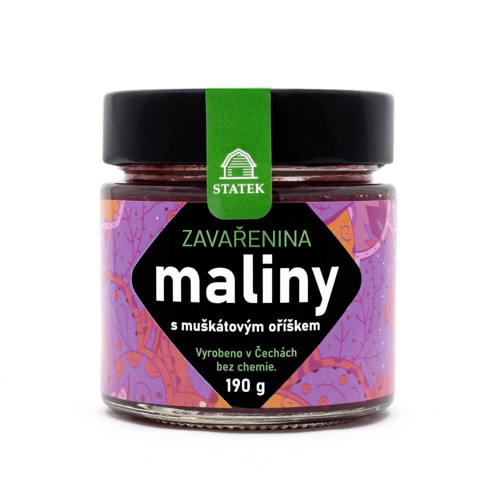 Zavařenina maliny s muškátovým oříškem 190 g
