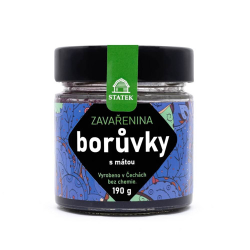 Borůvková zavařenina s mátou 190 g